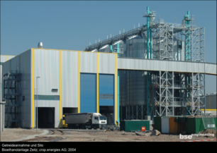 Getreideannahme Silo Bioethanolanlage Zeitz crop.energies AG